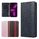 Magnet Strap Case Flip Wallet Mini Lanyard Stand Blue iPhone 14 Pro Tok