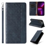 Magnet Strap Case Flip Wallet Mini Lanyard Stand Blue iPhone 14 Pro Tok