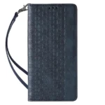 Magnet Strap Case Flip Wallet Mini Lanyard Stand Blue iPhone 14 Pro Tok