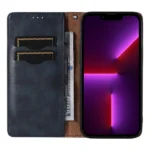Magnet Strap Case Flip Wallet Mini Lanyard Stand Blue iPhone 14 Pro Tok