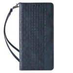 Magnet Strap Case Flip Wallet Mini Lanyard Stand Blue iPhone 14 Pro Tok