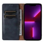 Magnet Strap Case Flip Wallet Mini Lanyard Stand Blue iPhone 14 Pro Tok