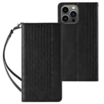 Magnet Strap Case For Pouch Wallet + Mini Lanyard Pendant Black iPhone 12 Pro Max Tok