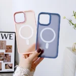 Magnetic Color Matte Case For - Purple iPhone 15 Pro Max Tok