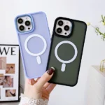 Magnetic Color Matte Case For - Purple iPhone 15 Pro Max Tok