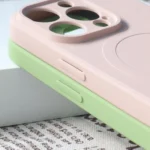 MagSafe Compatible Silicone Case For Silicone Case - Cream iPhone 15 Pro Tok