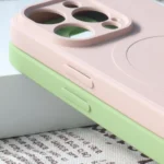 MagSafe Compatible Silicone Case For Silicone Case - Cream iPhone 15 Pro Tok