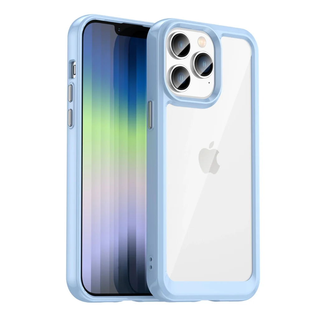 Outer Space Case Hard Cover With A Gel Frame Blue iPhone 14 Pro Tok