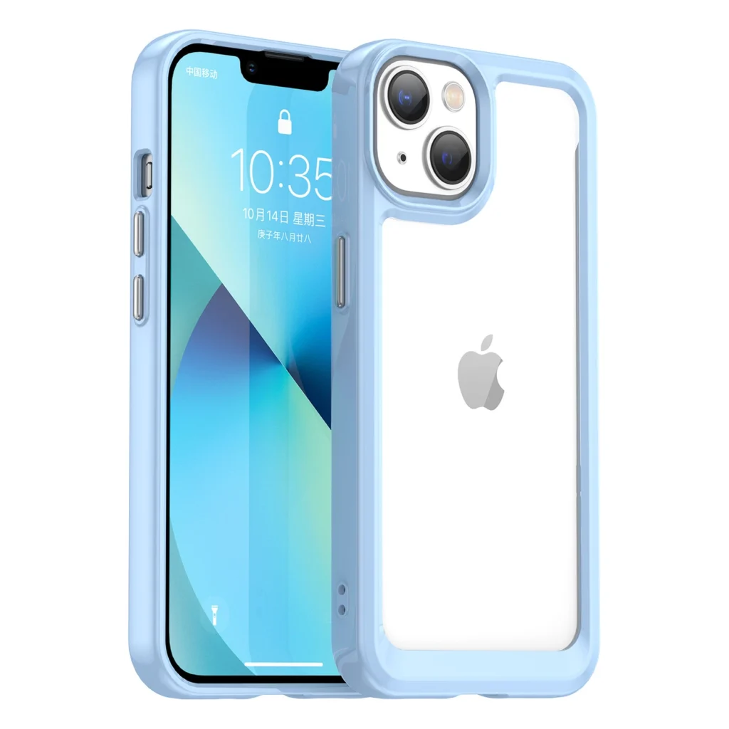 Outer Space Case Plus Hard Cover With Gel Frame Blue iPhone 14 Plus Tok