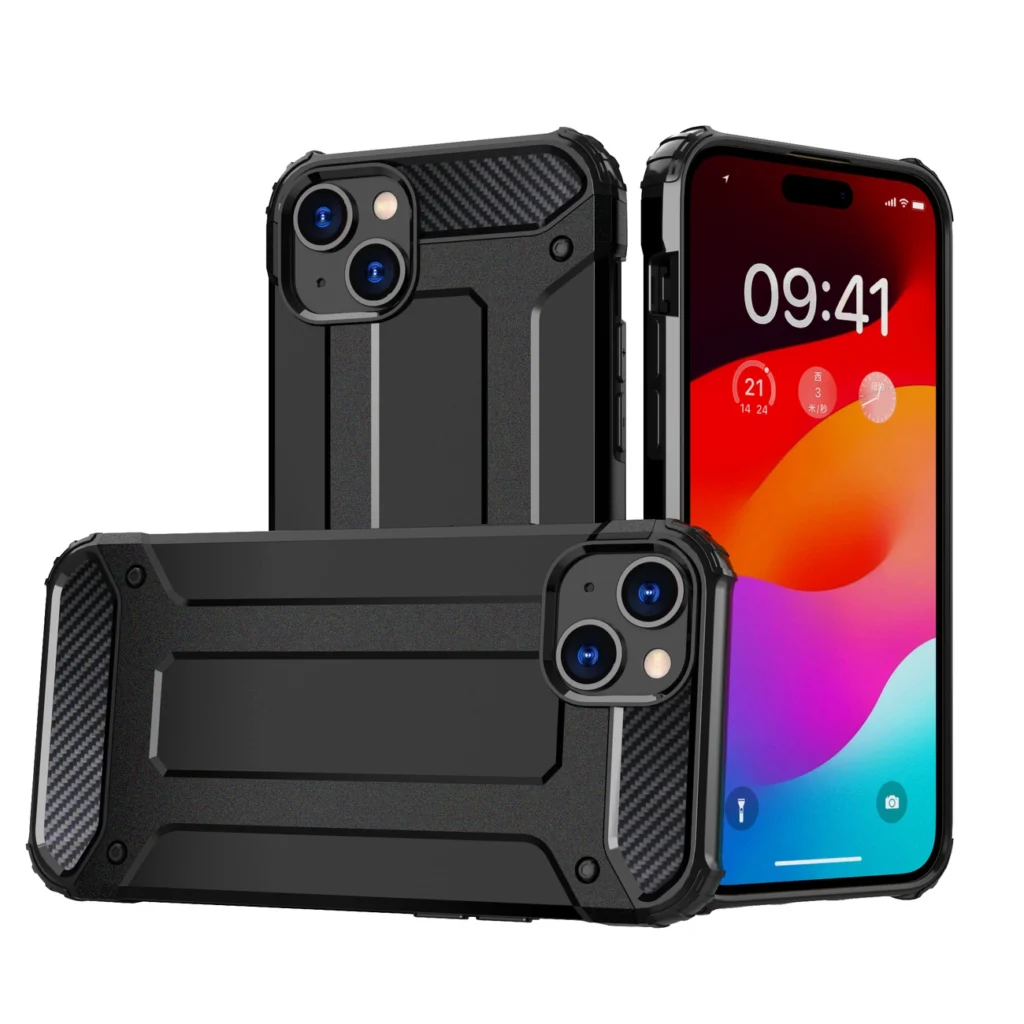 Plus Hybrid Armor Case - Black iPhone 15 Plus Tok