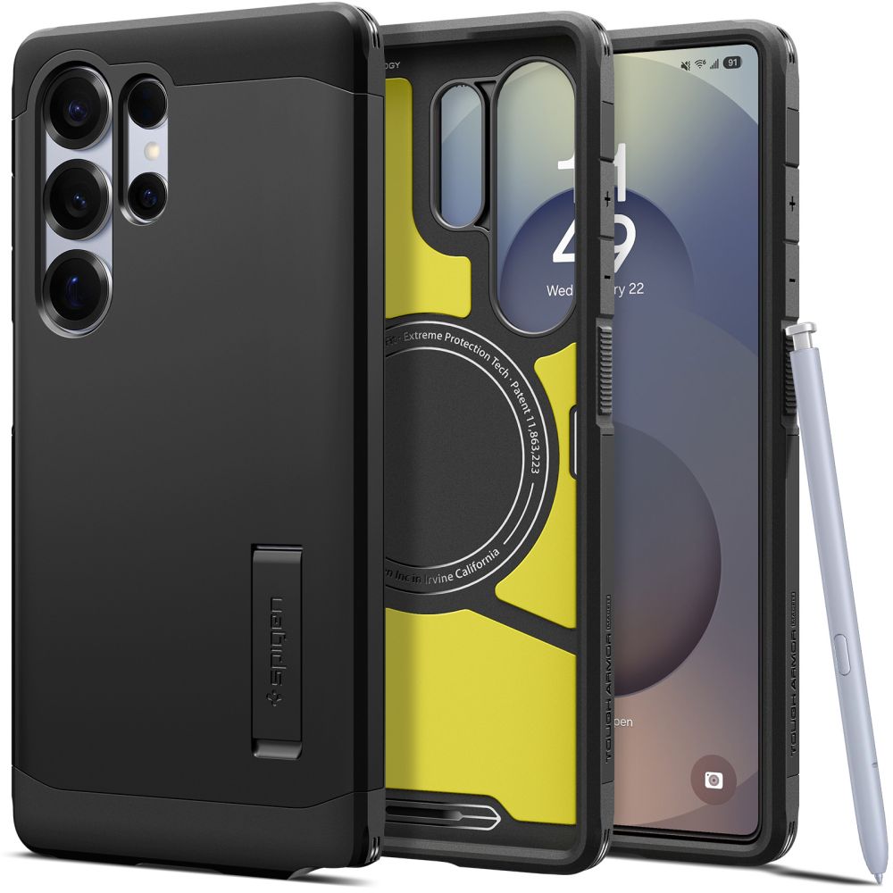Spigen Tough Armor MagSafe Black Samsung Galaxy S25 Ultra Tok