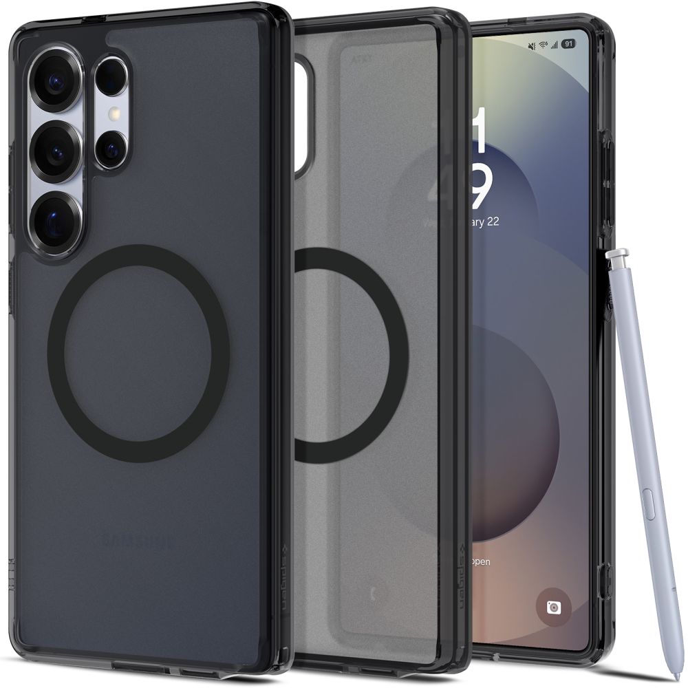 Spigen Ultra Hybrid Mag MagSafe Frost Black Samsung Galaxy S25 Ultra Tok