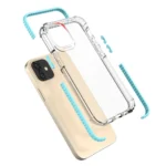 Spring Armor Clear Tpu Gel Rugged Protective Cover With Colorful Frame For Blue iPhone 12 Mini Tok