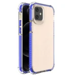 Spring Armor Clear Tpu Gel Rugged Protective Cover With Colorful Frame For Blue iPhone 12 Mini Tok