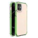 Spring Armor Clear Tpu Gel Rugged Protective Cover With Colorful Frame For Green iPhone 12 Mini Tok