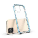 Spring Armor Clear Tpu Gel Rugged Protective Cover With Colorful Frame For Green iPhone 12 Mini Tok