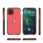 Spring Case Clear Tpu Gel Protective Cover With Colorful Frame For Light Blue iPhone 13 Mini Tok