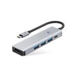Tech-Protect Hb01 Hub Adapter 5In1 Type-C + Usb3.0 + Hdmi 4K 60Hz + Pd100W Space Grey