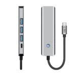 Tech-Protect Hb01 Hub Adapter 5In1 Type-C + Usb3.0 + Hdmi 4K 60Hz + Pd100W Space Grey