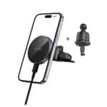 Tech-Protect Mm15W-V5 Magnetic MagSafe Cd & Vent Car Mount Wireless Charger 15W Black/Black