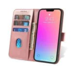 Wallet Case With Stand For Magnet Case - Pink iPhone 15 Pro Tok