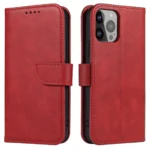 Wallet Case With Stand For Magnet Case - Red iPhone 15 Pro Max Tok