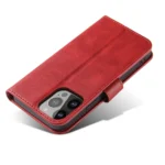 Wallet Case With Stand For Magnet Case - Red iPhone 15 Pro Max Tok