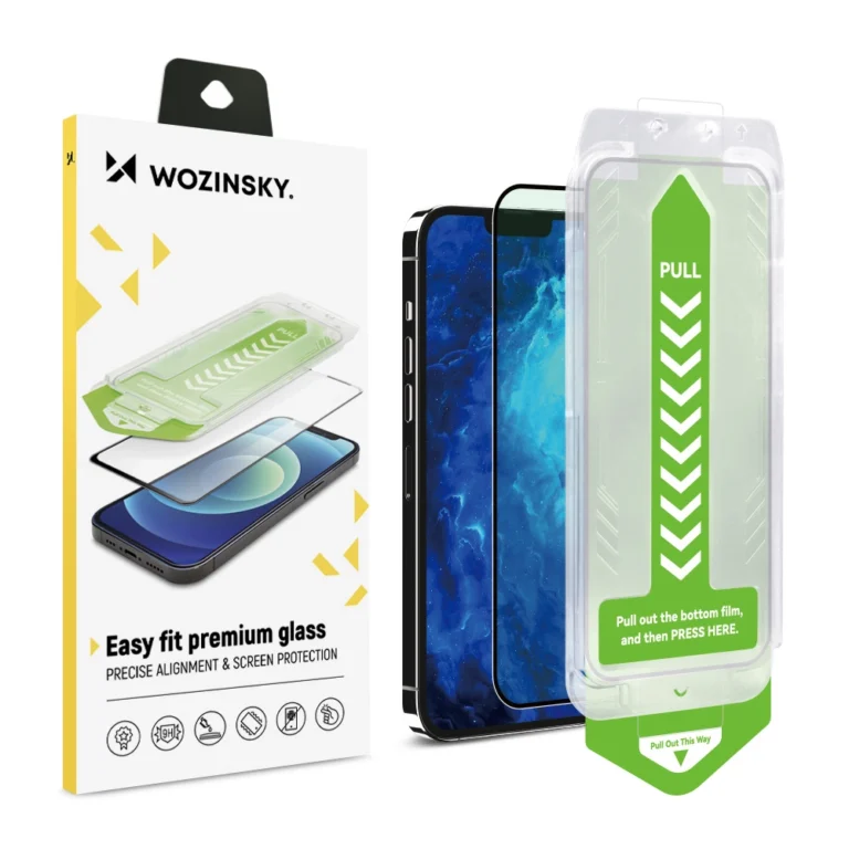 Wozinsky 9H Tempered Glass With Mounting Frame Premium Glass Black iPhone 13 Pro Max