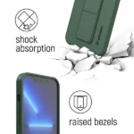 Wozinsky Kickstand Case Silicone Case With Stand For Pro Navy Blue iPhone 11 Pro Tok