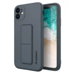 Wozinsky Kickstand Case Silicone With Stand Navy Blue iPhone 12 Pro Tok
