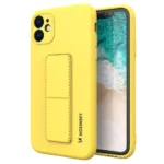 Wozinsky Kickstand Case Silicone Yellow iPhone 12 Pro Tok