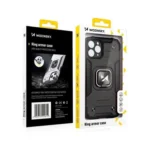Wozinsky Ring Armor Case For Armored Cover Magnetic Holder Ring Silver iPhone 14 Pro Max Tok