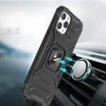 Wozinsky Ring Armor Case For Armored Cover Magnetic Holder Ring Silver iPhone 14 Pro Max Tok