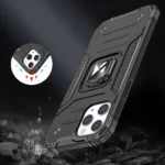 Wozinsky Ring Armor Case For Armored Cover Magnetic Holder Ring Silver iPhone 14 Pro Max Tok