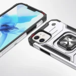 Wozinsky Ring Armor Case For Armored Cover Magnetic Holder Ring Silver iPhone 14 Tok