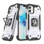 Wozinsky Ring Armor Case For Armored Cover Magnetic Holder Ring Silver iPhone 14 Tok