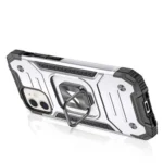 Wozinsky Ring Armor Case For Armored Cover Magnetic Holder Ring Silver iPhone 14 Tok
