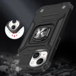 Wozinsky Ring Armor Plus Plus Ring Armor Case - Silver iPhone 15 Plus Tok