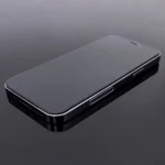 Wozinsky Super Durable Full Screen Tempered Glass With Frame Case Friendly Full Glue Black iPhone 15