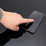 Wozinsky Super Durable Full Screen Tempered Glass With Frame Case Friendly Full Glue Black iPhone 15