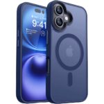 Frosted Magsafe BHcase Dark Blue iPhone 16 Tok