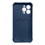 Card Armor Pouch Cover For Card Wallet Silicone Air Bag Armor Navy Blue iPhone 13 Pro Max Tok