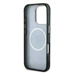 Guess IML 4G Glitter and Triangle Logo MagSafe Black iPhone 16 Pro Max Tok