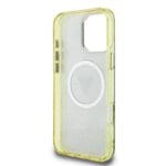 Guess IML 4G Glitter and Triangle Logo MagSafe Brown iPhone 16 Pro Tok