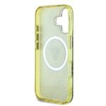 Guess IML 4G Glitter and Triangle Logo MagSafe Brown iPhone 16 Tok