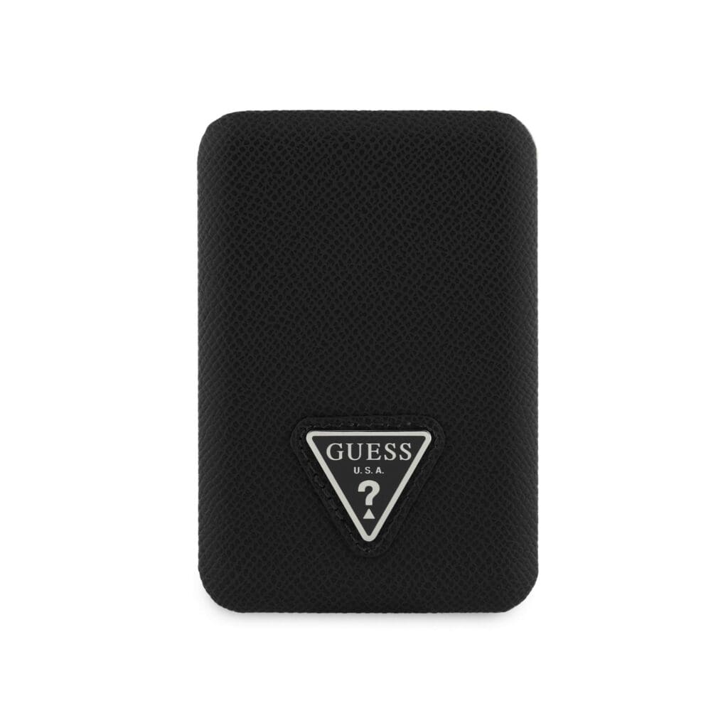 Guess PU Grained Triangle Logo MagSafe Powerbank 5000mAh Black