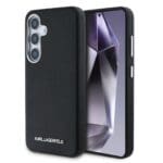 Karl Lagerfeld PU Saffiano Metal Logo and Frame Black Samsung Galaxy S25 Plus Tok