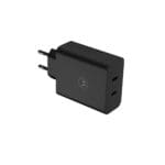 Motorola MCD-1252 TurboPower Duo 2xUSB-C 125W Travel Charger + USB-C/USB-C Data Cable Black