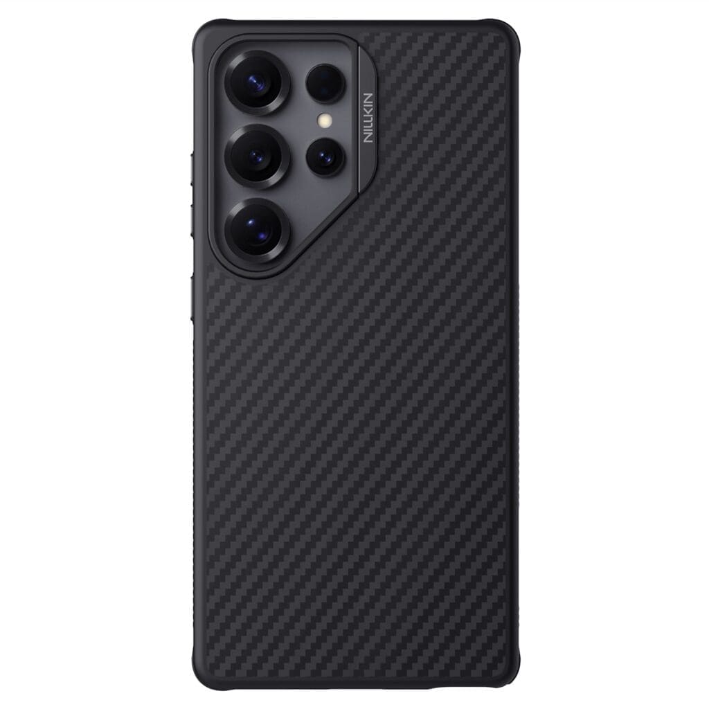 Nillkin Synthetic Fiber PRO Magnetic Black Samsung Galaxy S25 Ultra Tok