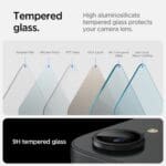Spigen Optik Pro Glas.Tr ”Ez Fit” Camera Protector 2-Pack Black iPhone 16e
